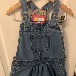 Denim pinafore dress